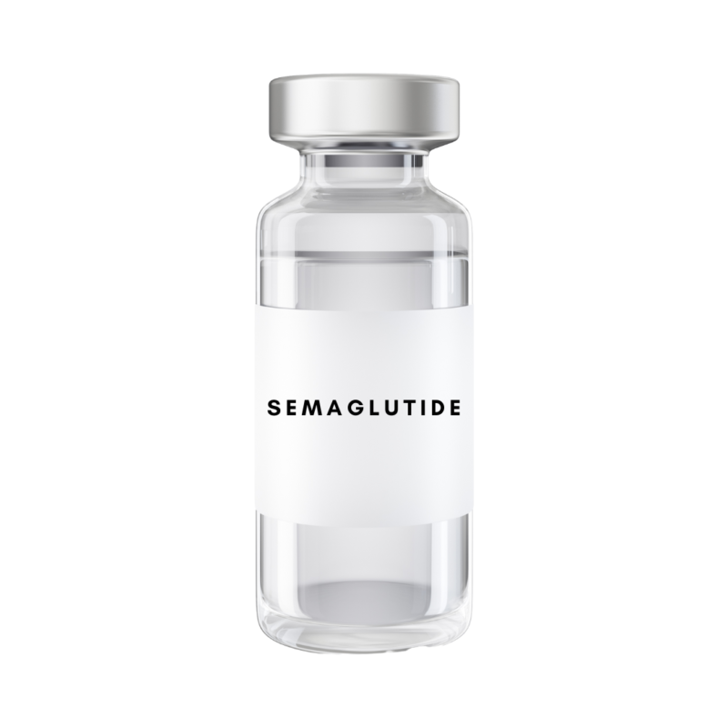 Vial of Semaglutide for weight loss injections
