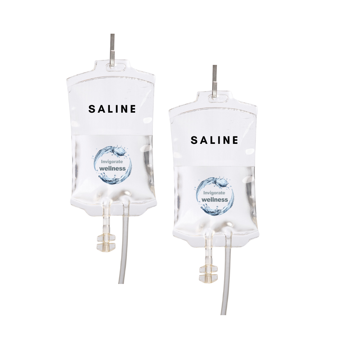 Saline bag IV